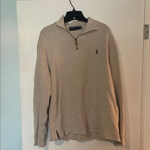 Polo by Ralph Lauren Tan Zip Up Sweater